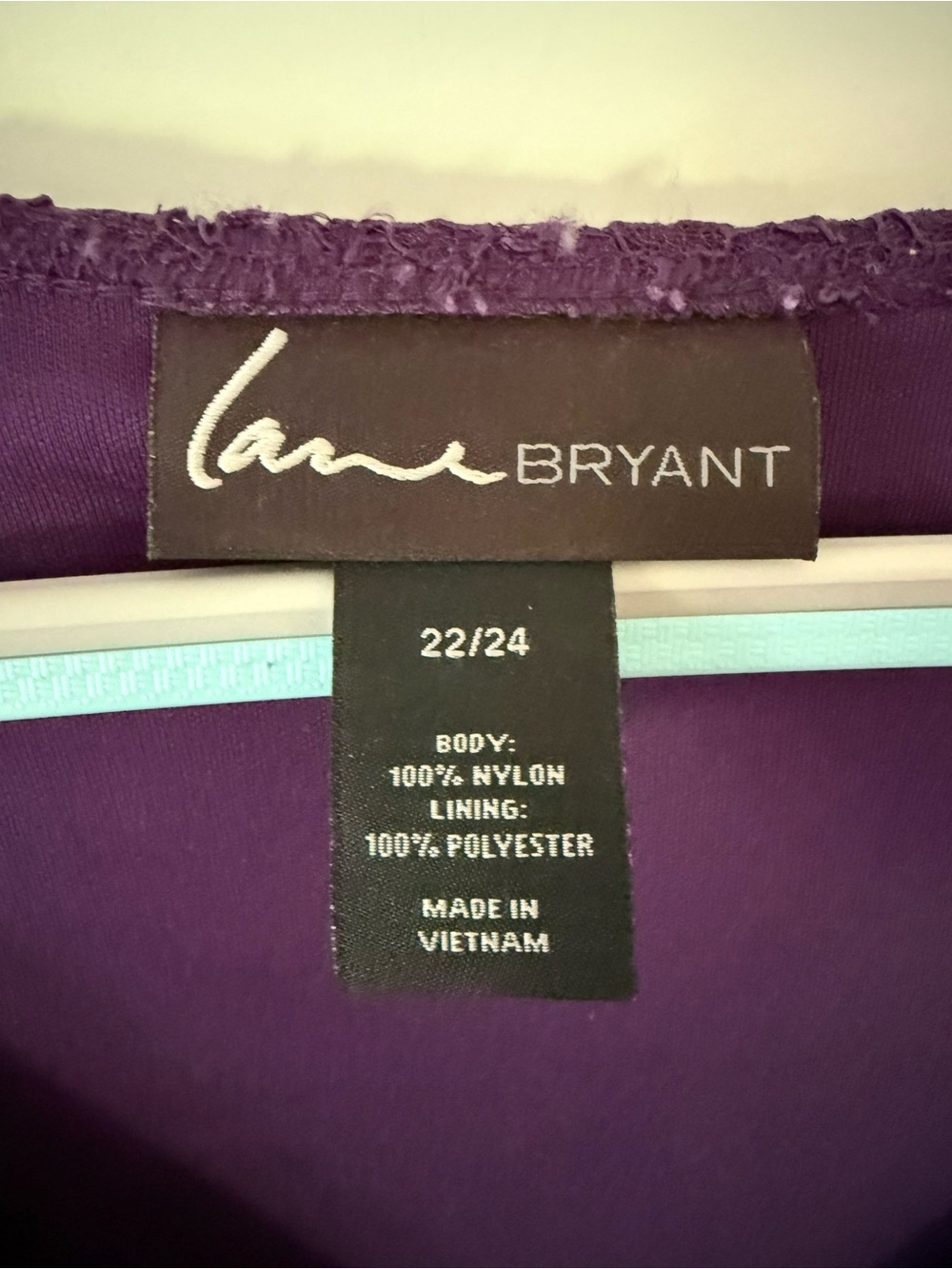 Lane Bryant Deep Purple Lace Wrap-Style Dress - Picture 7 of 7